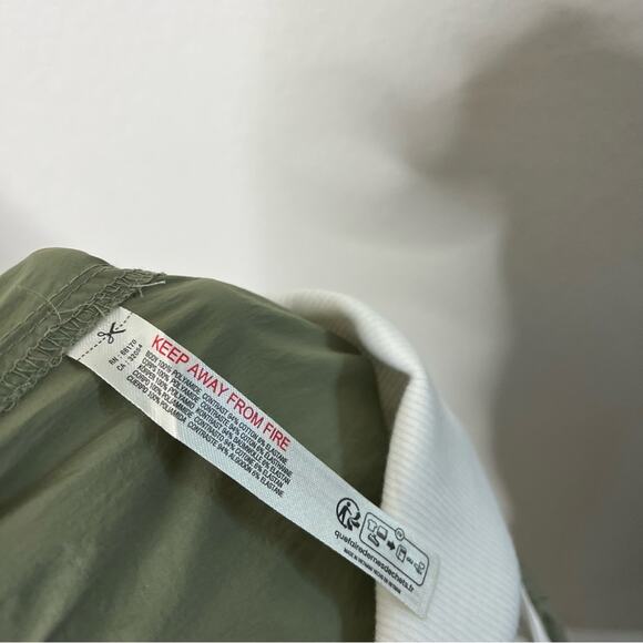 Daily Practice Anthropologie Best Shot Jumpsuit Green White Twofer Strapless XS - Picture 10 of 10